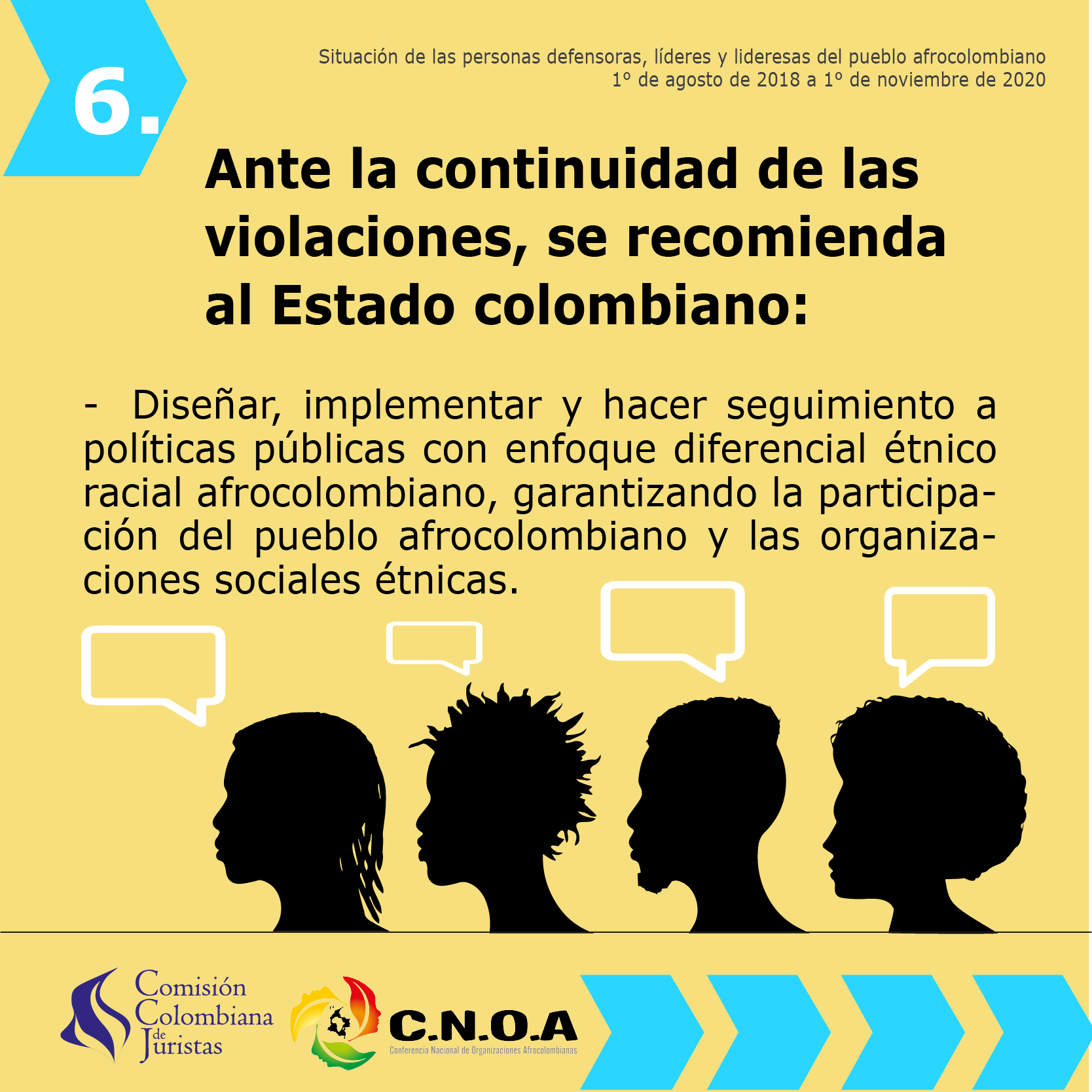 Imagen 6 de Situaci&oacute;n de las personas defensoras, l&iacute;deres y lideresas del pueblo afrocolombiano